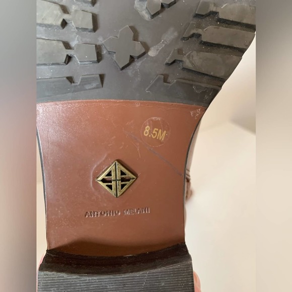 Antonio Melani leather boots brown tall riding 8.5.   💥🅕🅛🅐🅢🅗 🅢🅐🅛🅔💥 - Picture 9 of 16